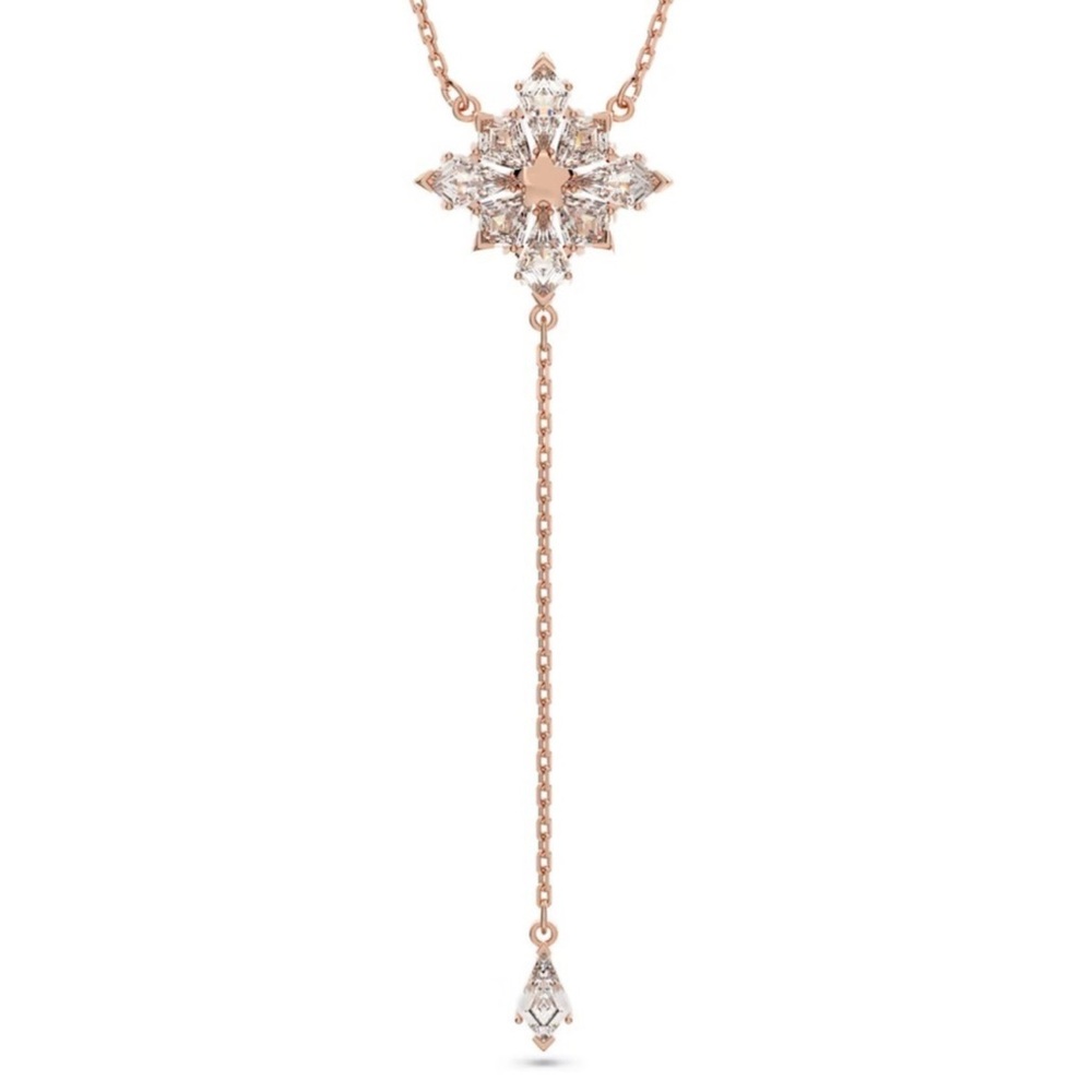 Authentic Swarovski Stella Rose Gold Star Pendant Necklace
